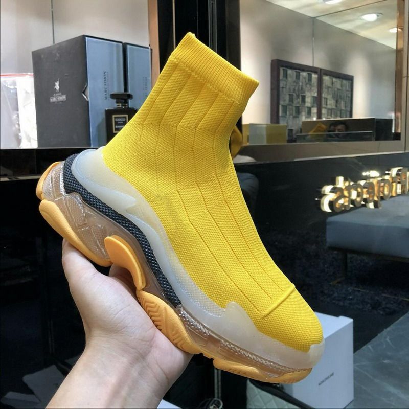 yellow sock sneakers