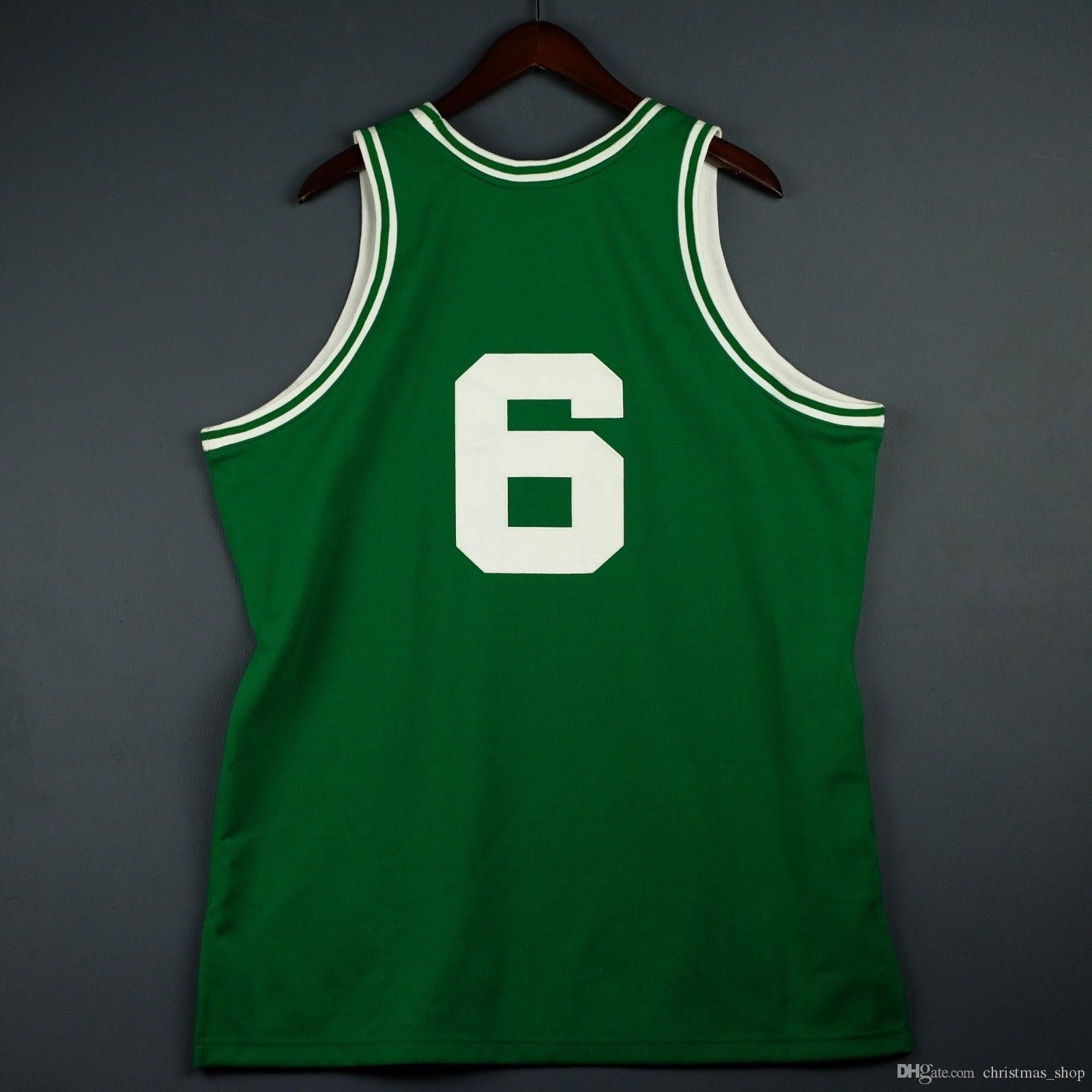mitchell and ness bill russell jersey