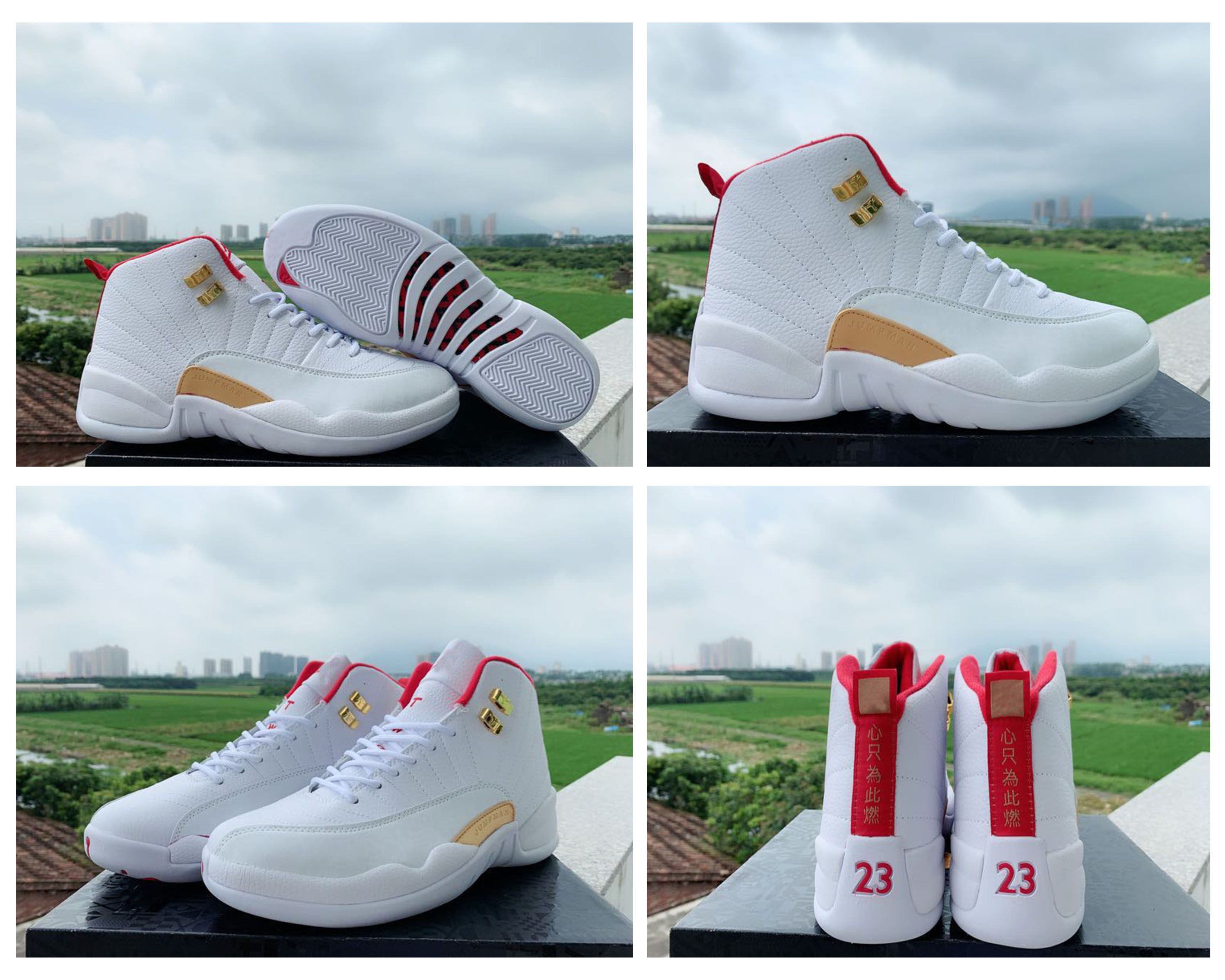 red white and gold 12s