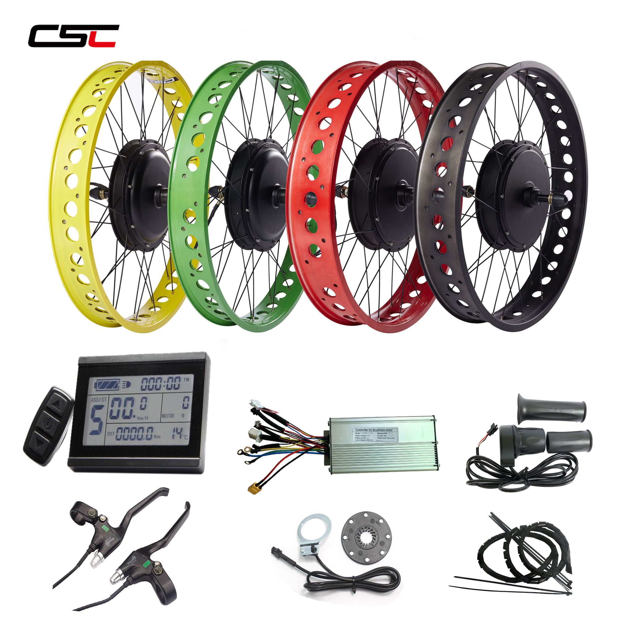 Fat Tire Electric Bike Conversion Kit 