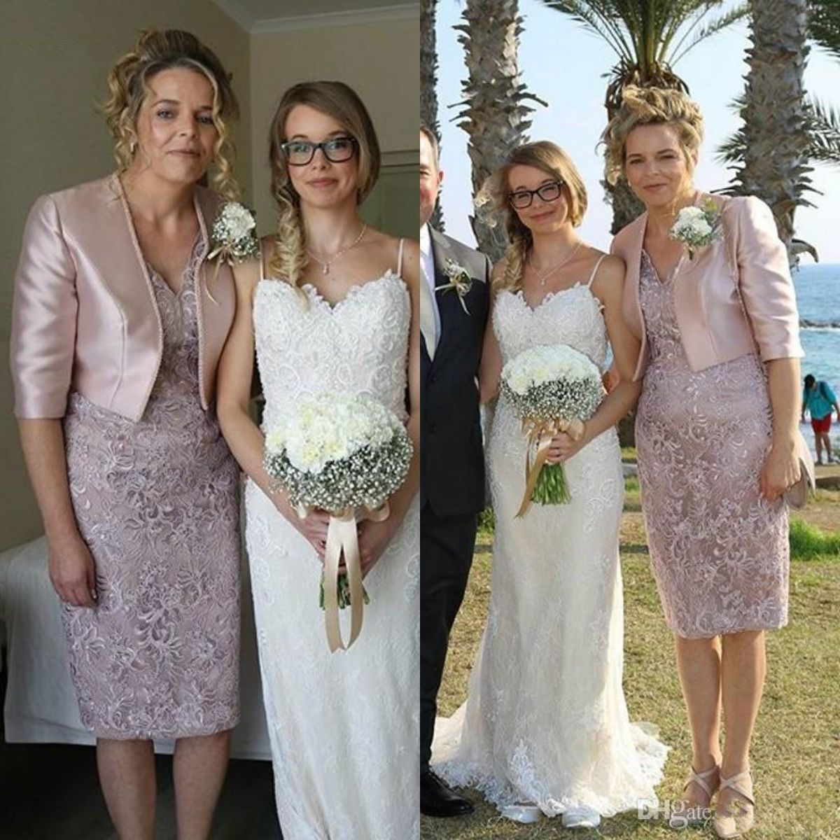 designer mother of the bride dresses tea length
