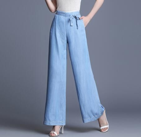 Pantalones tencel mujer Clearance