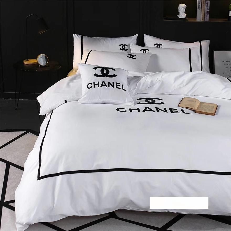 Hot White Queen King Size Bedding Sets New Fashion Brand All