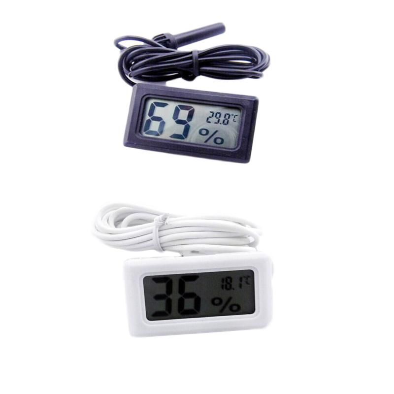 thumbnail image 2 of LCD Digital Hygrometer Thermometer With 1-Meter Probe For Fridge, Aquarium, Environment, LR44 Batteries Included 2 of 6