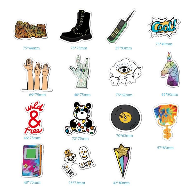 aesthetic stickers suitcase laptop computer europe and america cute trend line graffiti stickers from linkia 13 38 dhgate com
