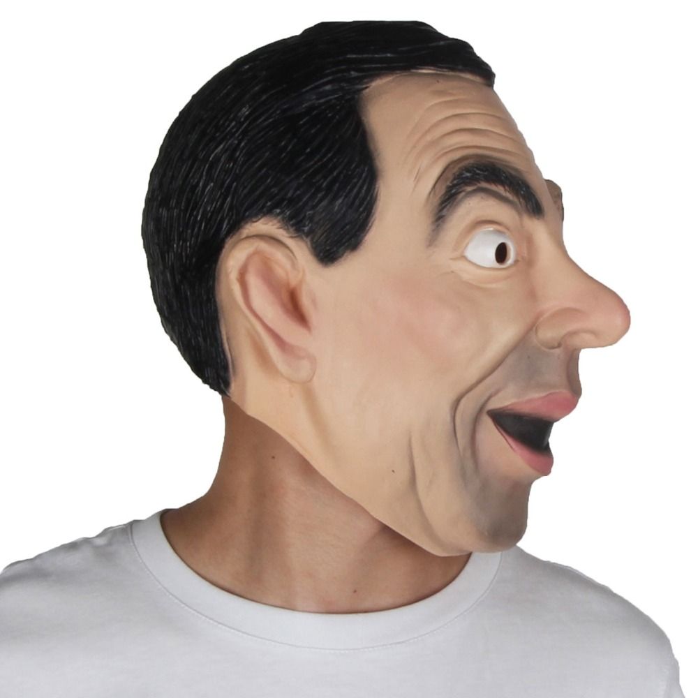 MR Bean Rowan Atkinson schiuma di lattice Maschera Maschio Festa in Costume Accessorio Greyland 