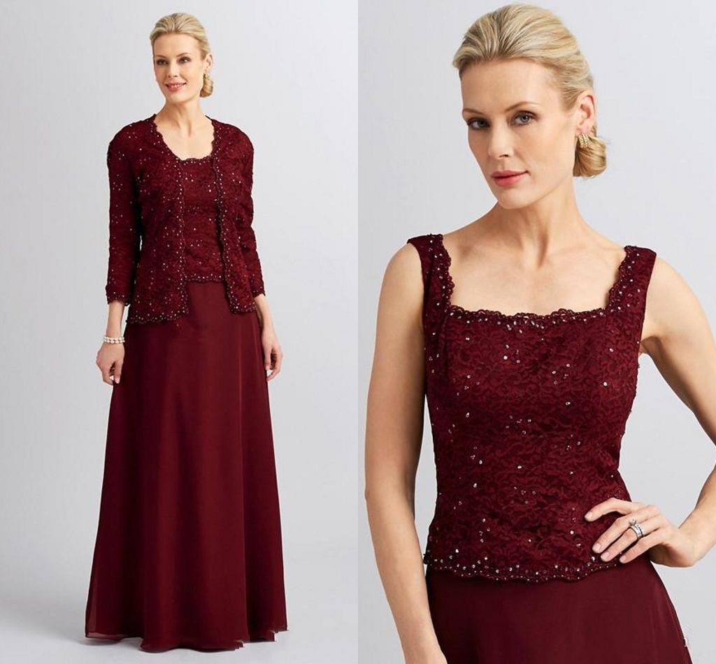 mother of the bride dresses burgundy