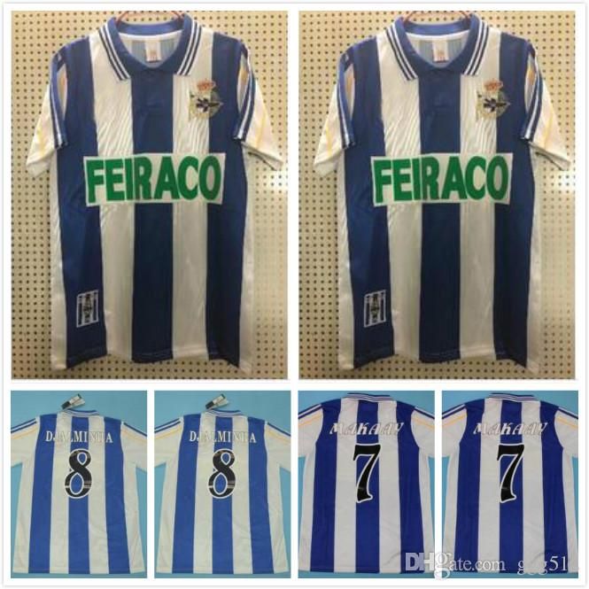 2020 1999 2000 Deportivo De La Coruña Retro Soccer Jersey 99 00 ...