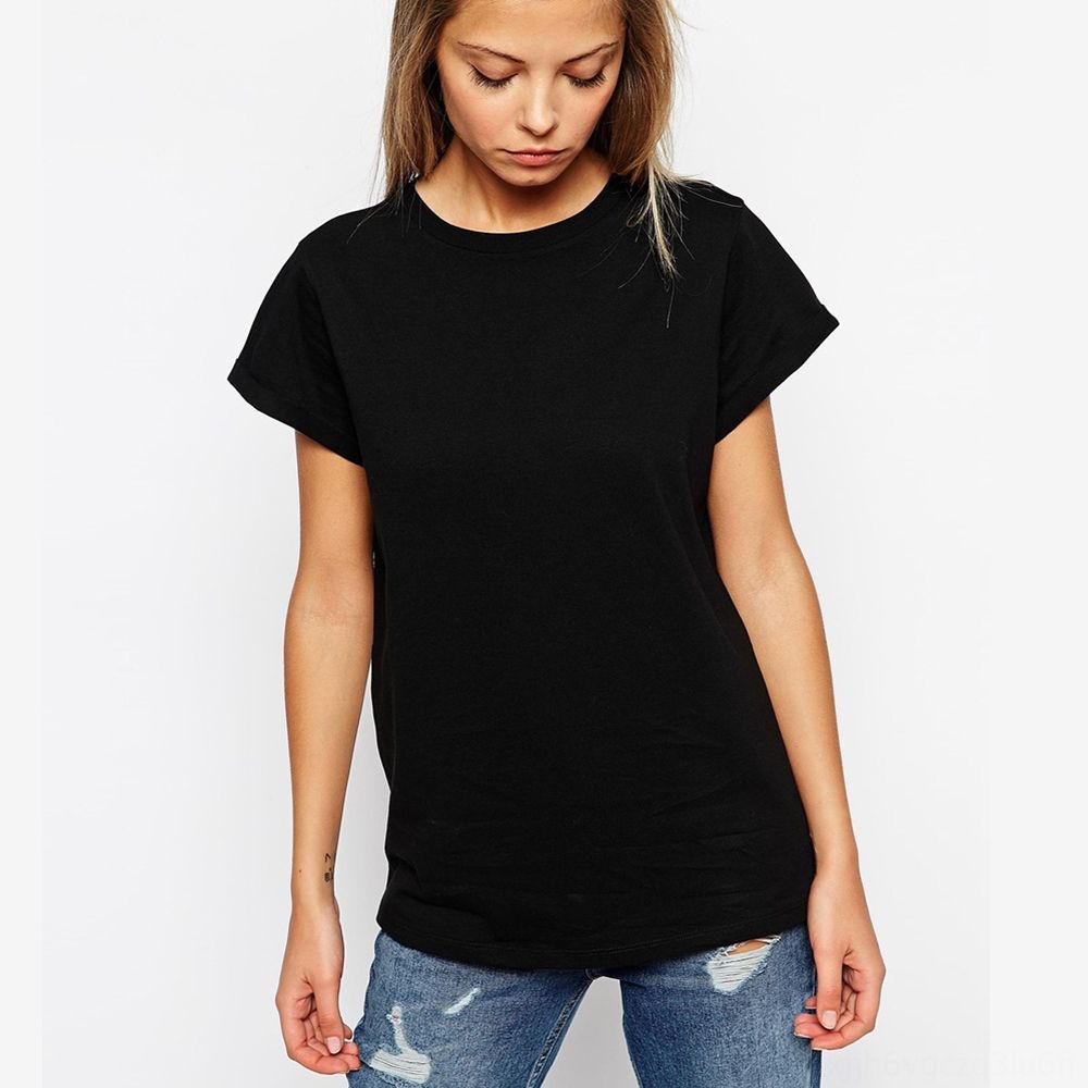 plain black tee shirt womens