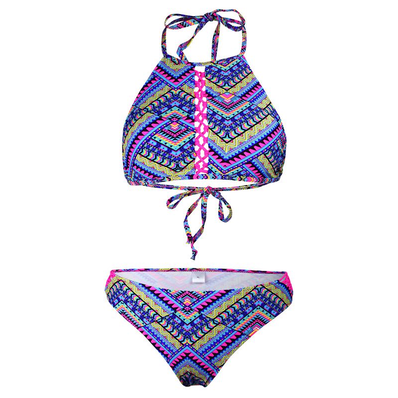 crop halter bikini