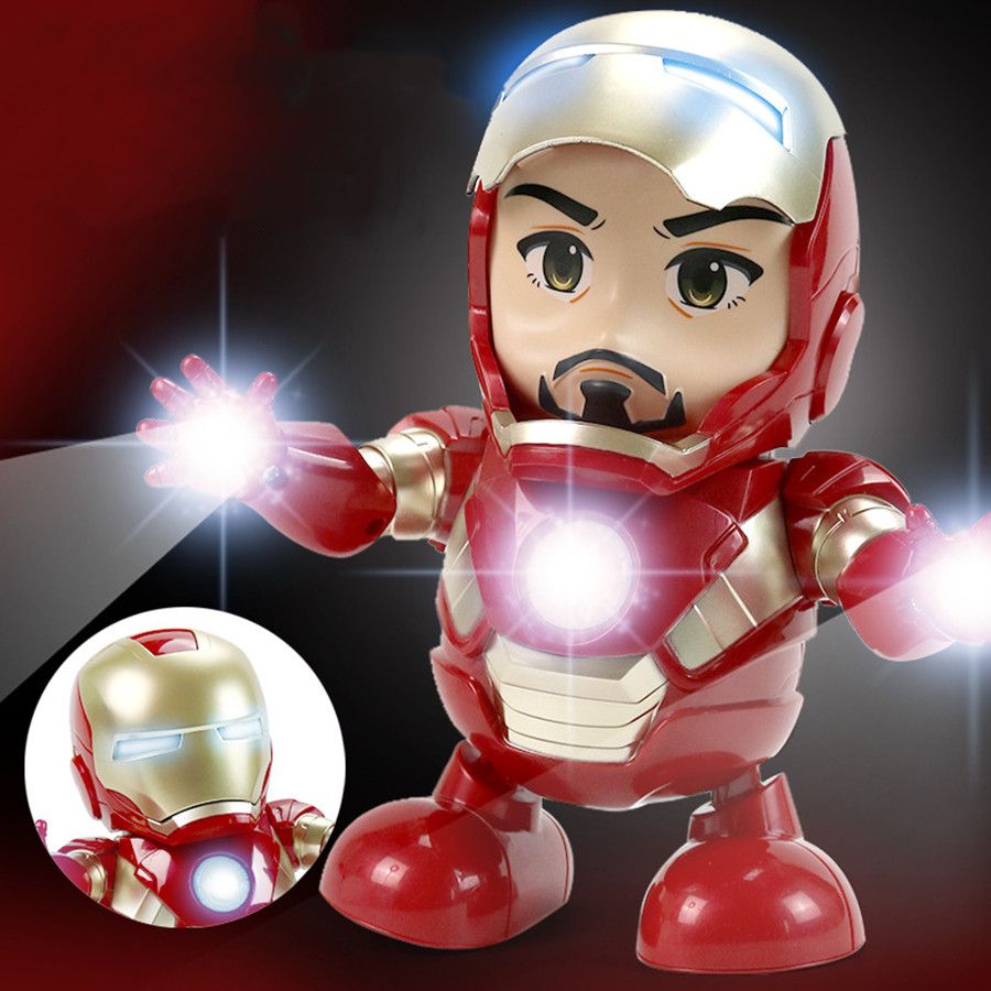 juguete de iron man que baila