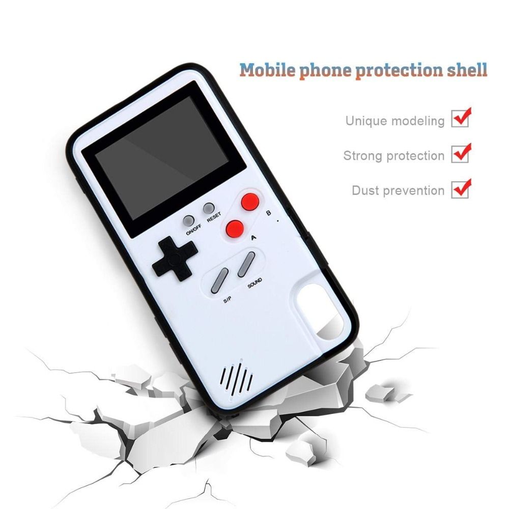 Full Color Display 3d Gameboy Phone Case For Iphone 7 8 6 6s Plus X Classic Retro Tetris Game Cover For Iphone Xsmax 8 7 6 Coque Customized Cell Phone Cases Best