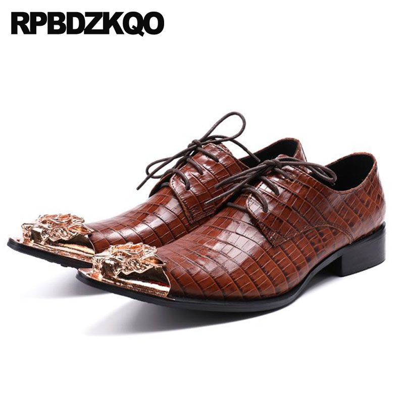 womens brown crocodile shoes