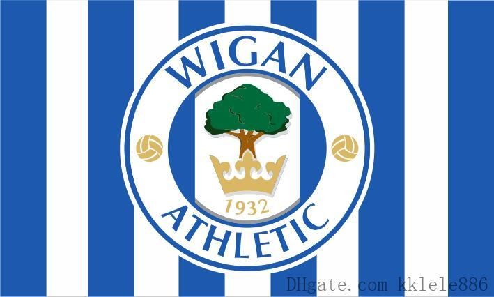 2020 Wigan Athletic Fc Flag 90 X 150 Cm Polyester England Football