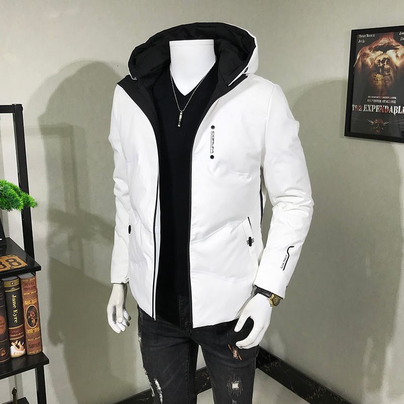 parka blanca hombre