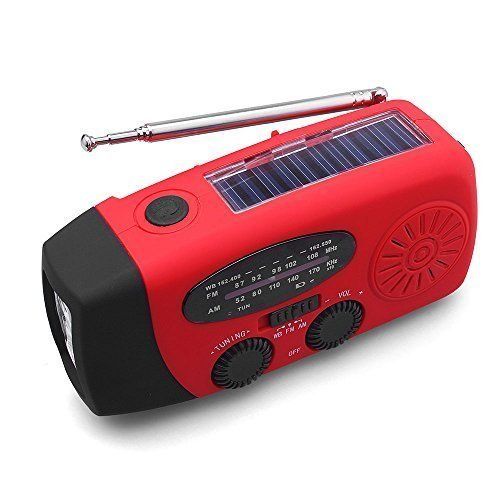 Multifunctional Emergency Radio Solar Wind Up Self Powered And