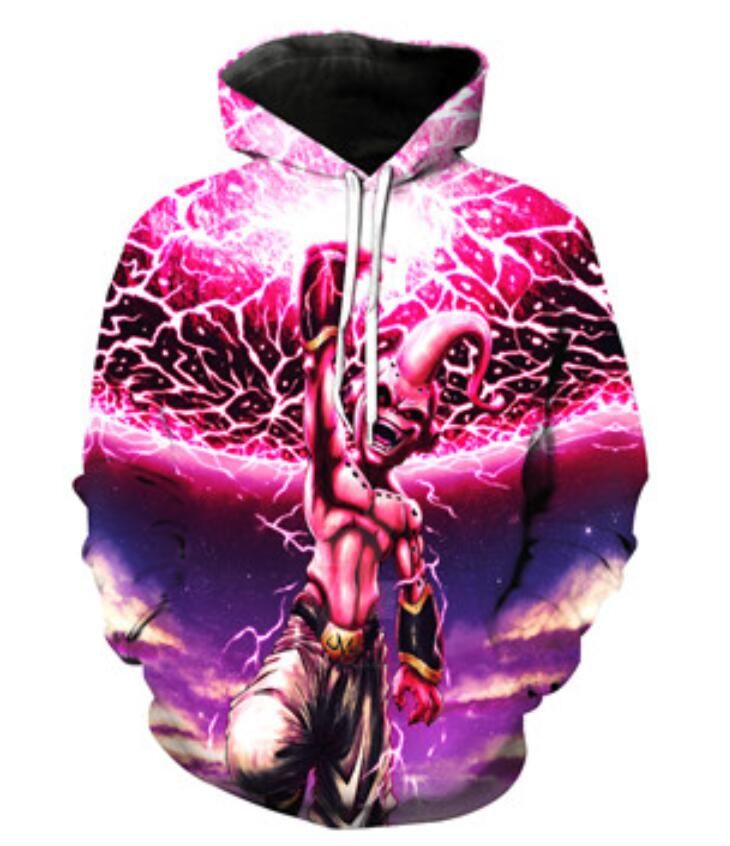 Compra Las Parejas Nuevas De La Manera Mujeres De Los Hombres Unisex De Dragon  Ball Z Majin Boo 3D Imprimir DB Sudaderas Con Capucha Suéter Chaqueta Top  H14 Barato | Entrega Rápida