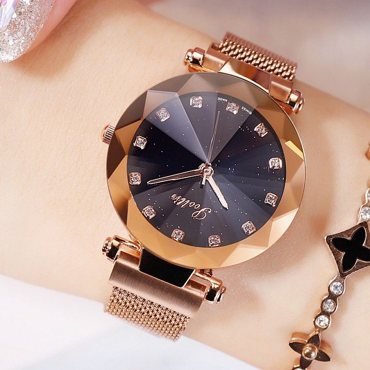Scottie Fashion Milan Rose Gold Star Strap Womens Watch Ladies Watch Brand Magnetic Strap Starry Dial Watch Watches Buy Online Buying Watches Online From Sarahyj1992 19 69 Dhgate Com