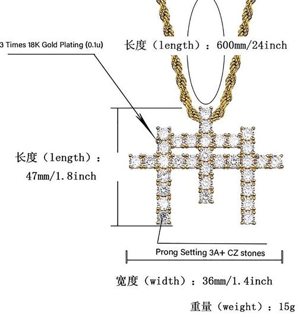 Chaîne d'or + corde