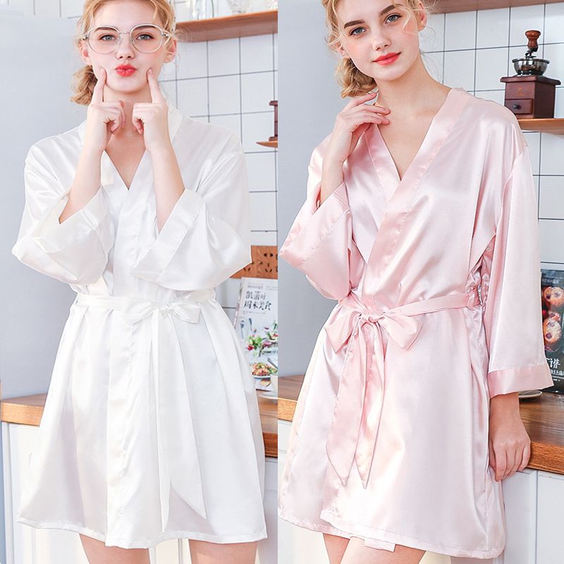 silk gown robe