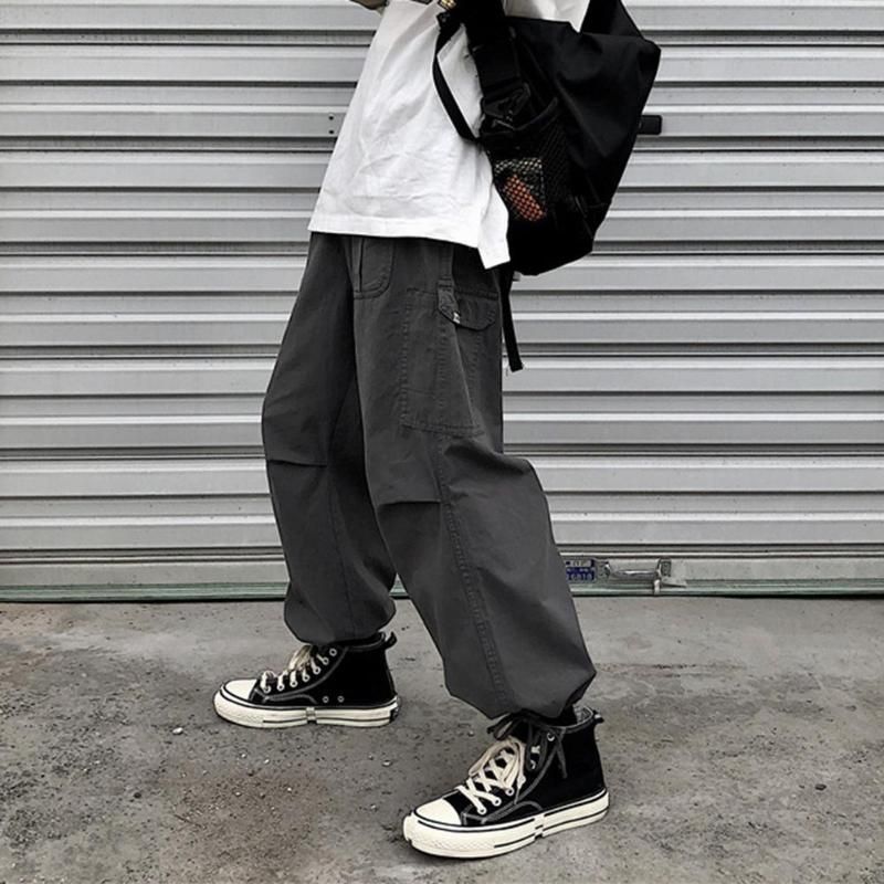 ankle tie cargo pants
