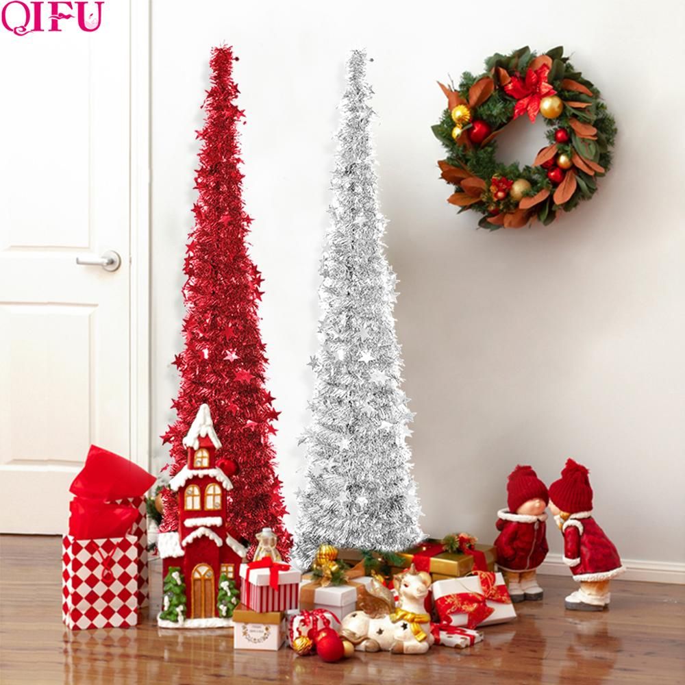 QIFU Merry Christmas Decorations For Home 2019 Navidad Xmas Tree Lights 