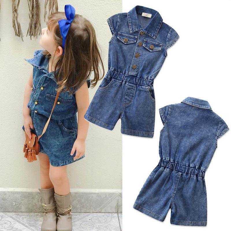 children's denim jumpsuit