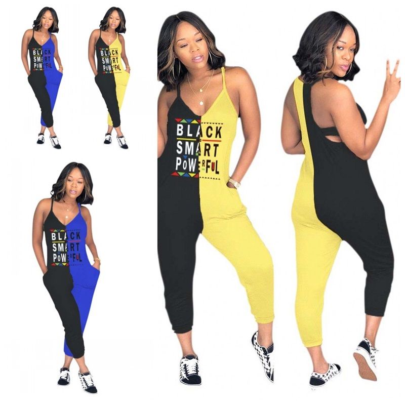 yellow and blue jumpsuit