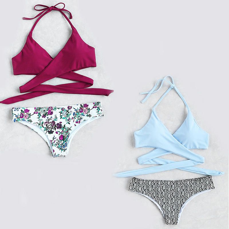 shein floral bikini