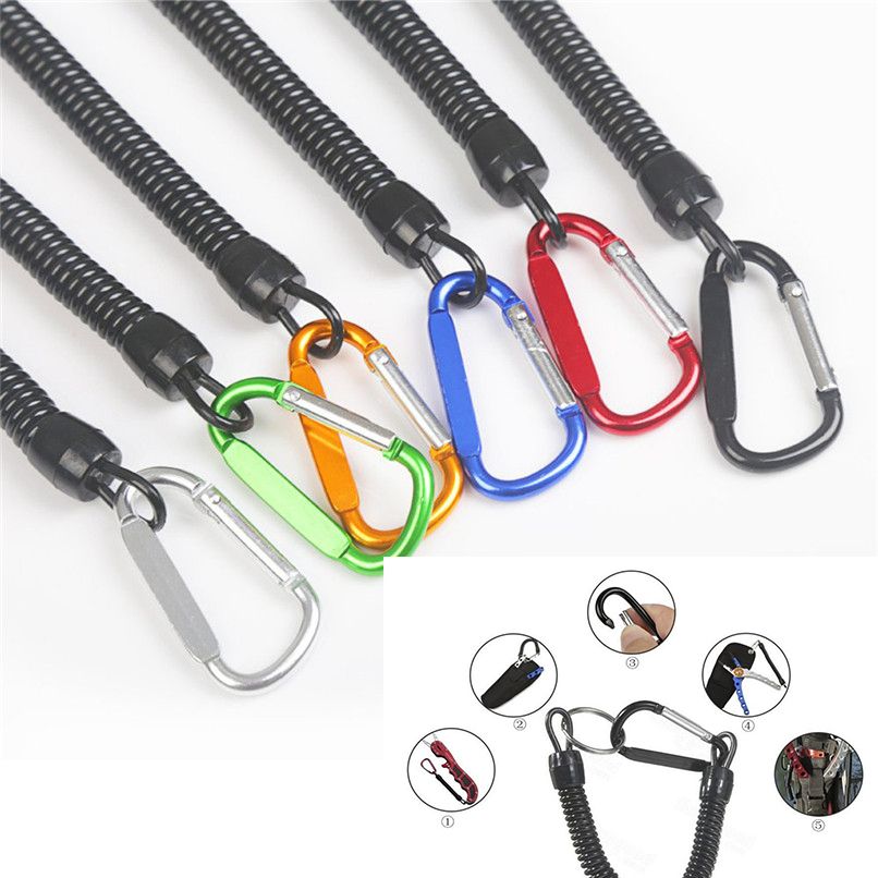2020 8.66 Inch Fishing Lanyards With Carabiner Boating Multicolor