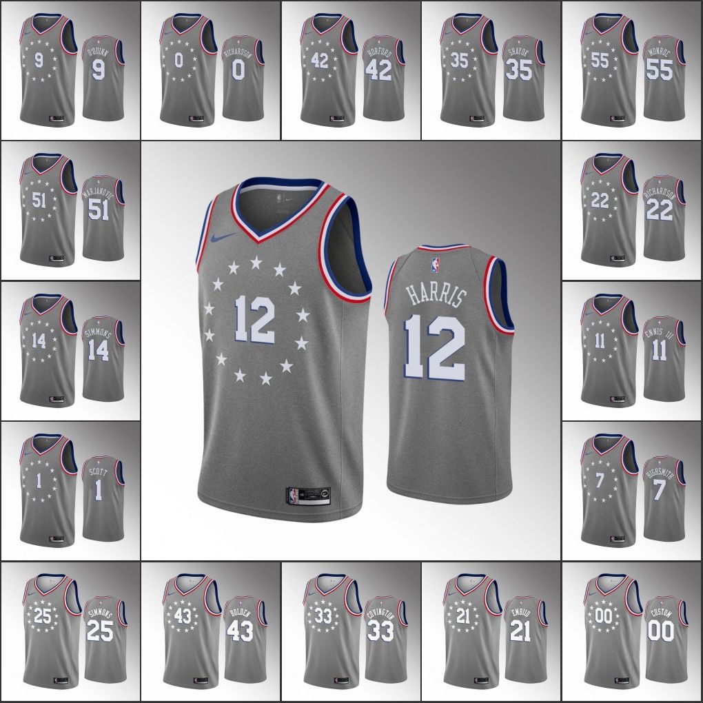 embiid gray jersey
