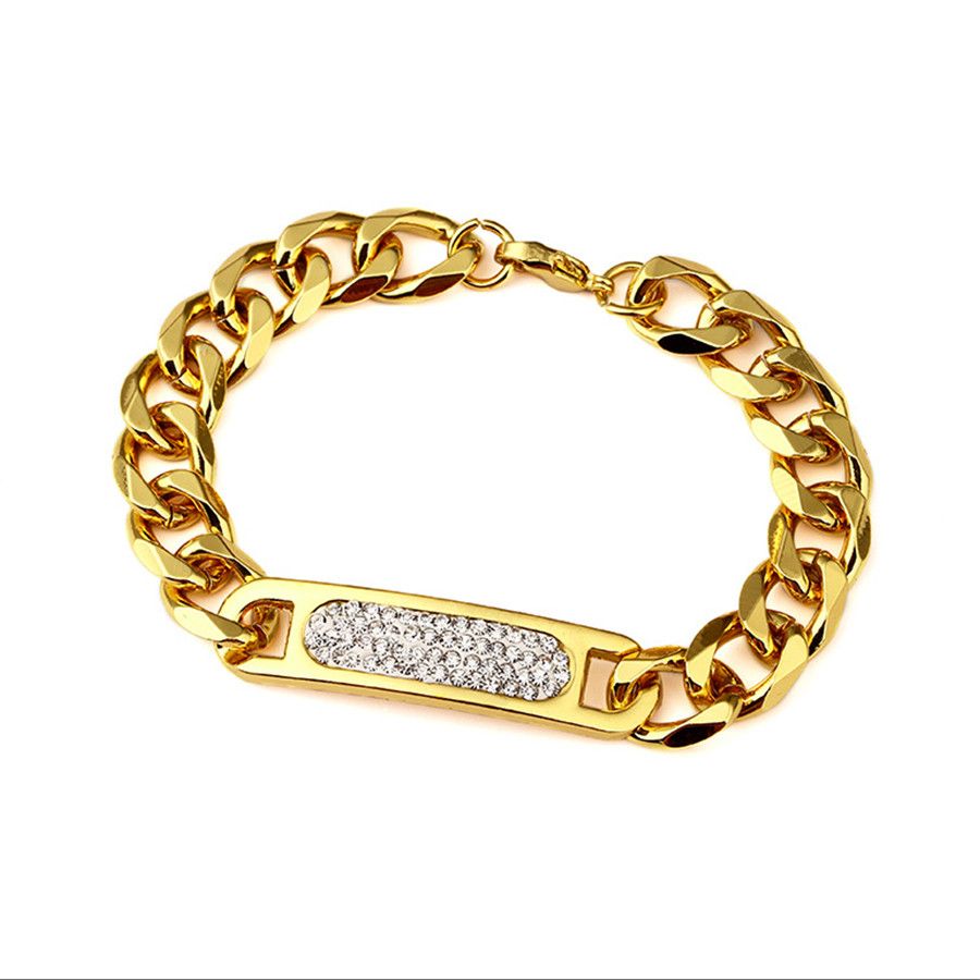 gold plated men's bangle