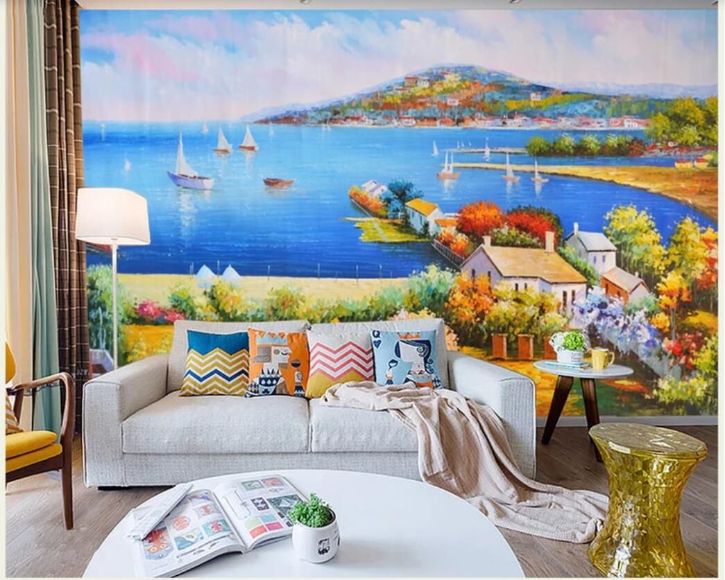 Satin Al 3d Odasi Duvar Kagidi Ozel Fotograf Duvar Uc Boyutlu Yagliboya Akdeniz Manzara Duvarlar Icin Duvar Resmi Resimleri Duvar Kagidi Duvar Tl111 67 Tr Dhgate Com