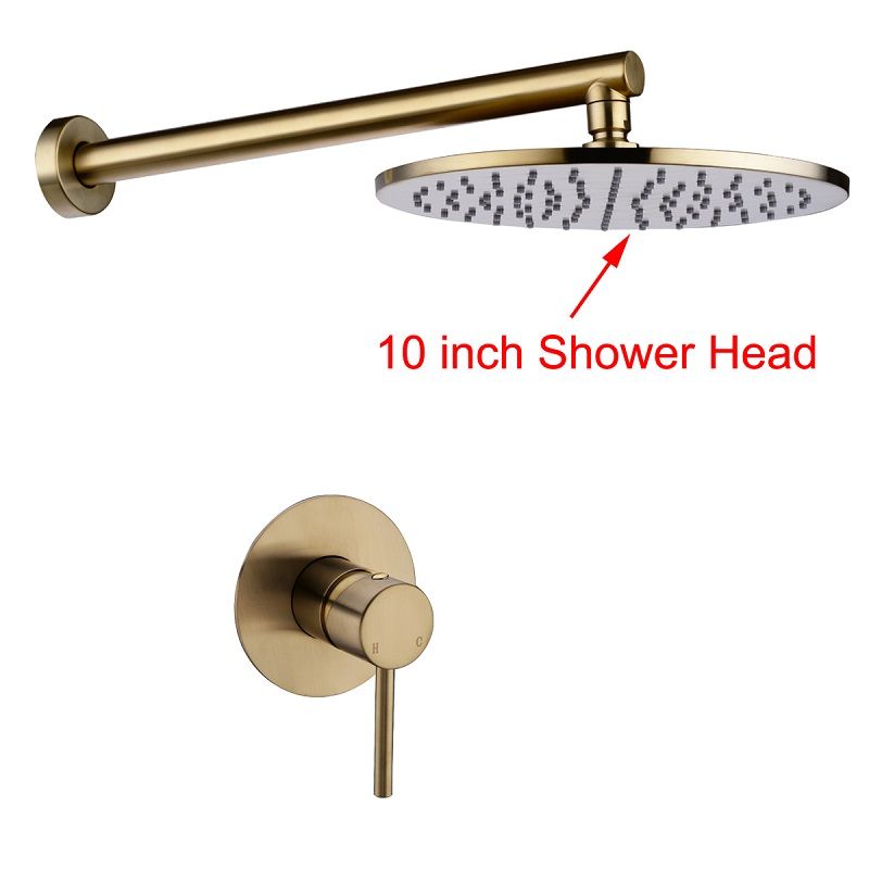 10 inch geborsteld goud