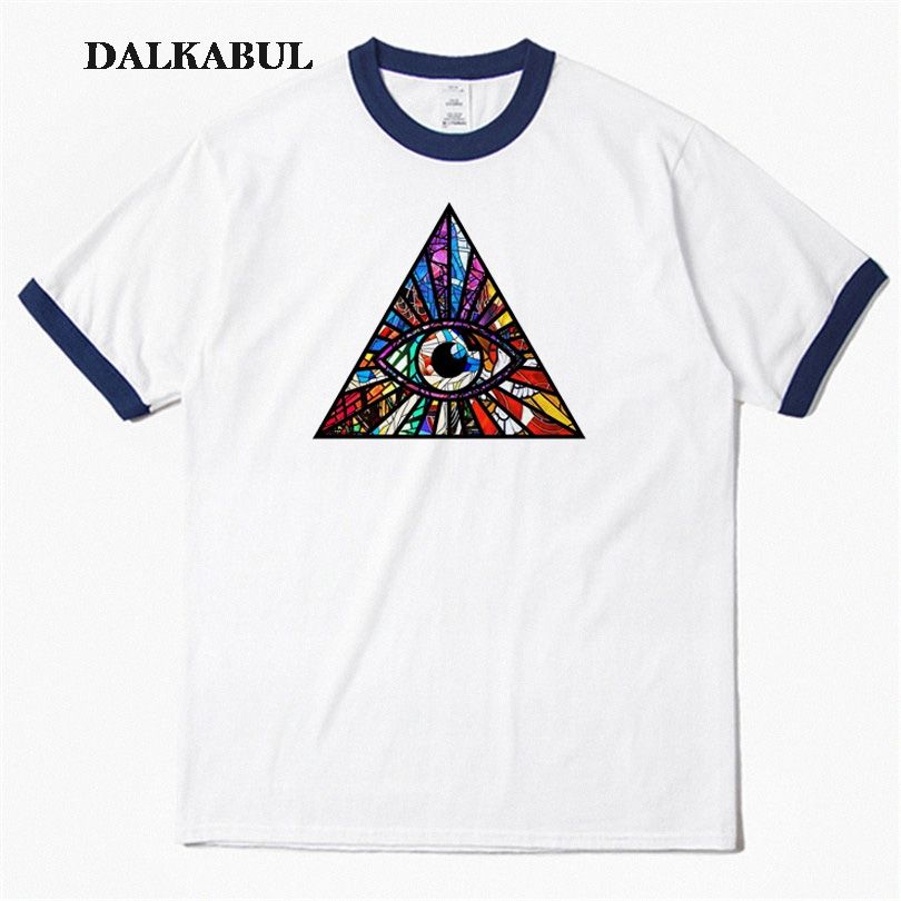 satin al vitray illuminati goz t shirt hip hop ucgen goz t shirt rahat 100 pamuk streetwear tops tees streetwear tisortleri tl150 47 dhgate comda