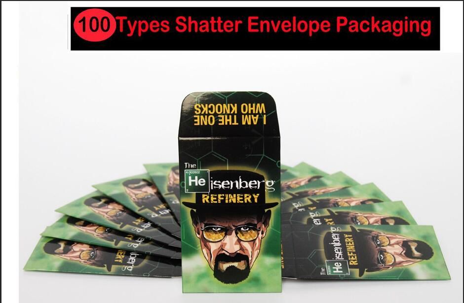100 Humboldt County Shatter Company Full Color Shatter Labels Oil Wax Envelopes #067 
