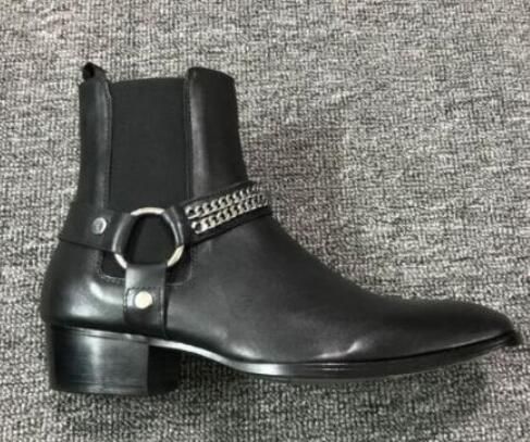 2019 Black Leather Buckle Strap Chains 
