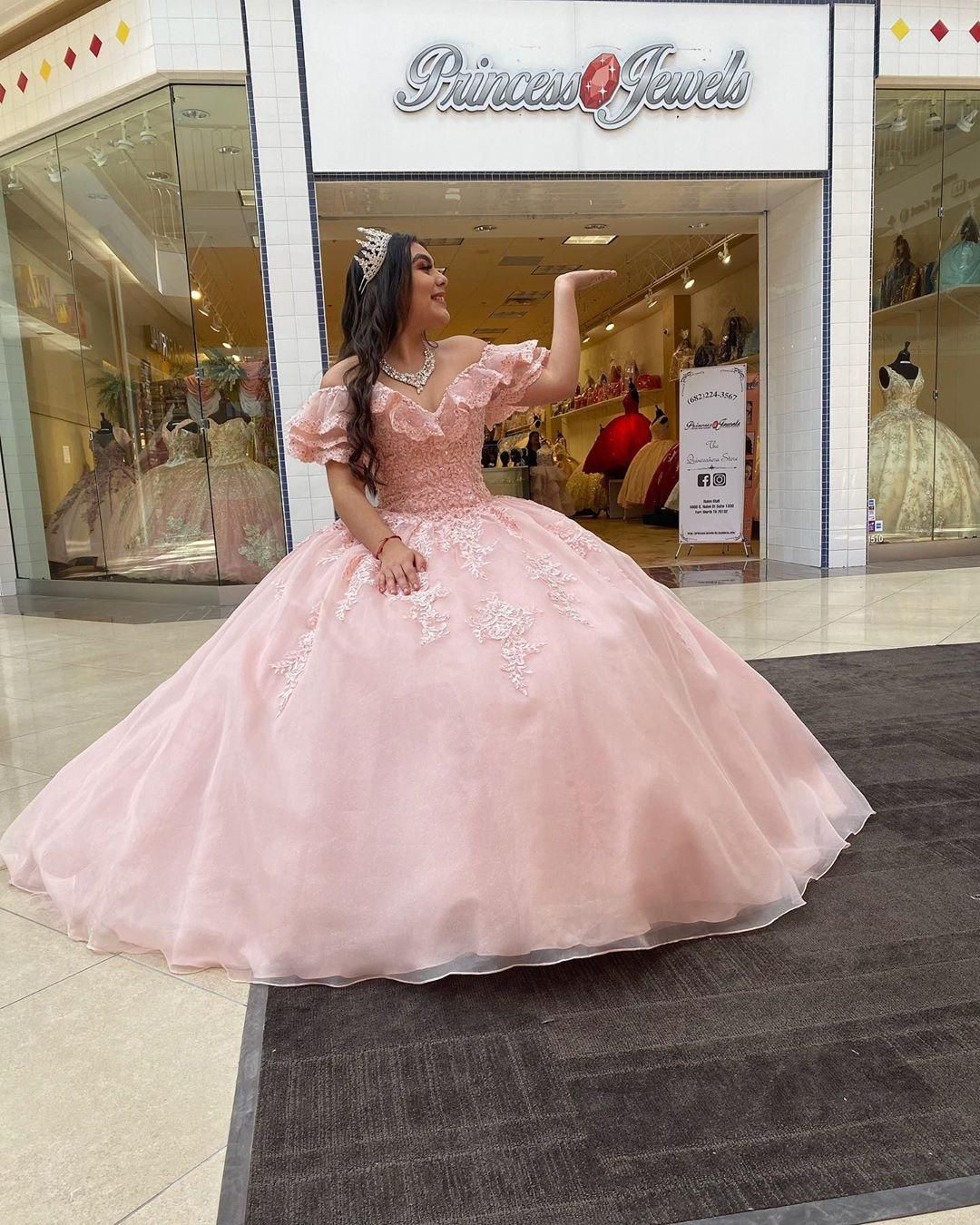 blush pink sweet 16 dresses