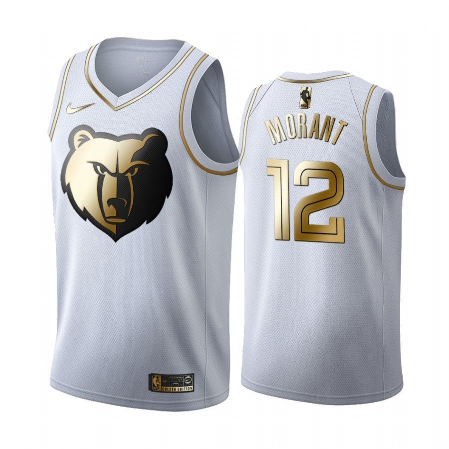 Grizzlies 2021 New City Edition Chaleco de Moda para Hombre Camiseta c/ómoda Transpirable S JA Morant Basketball Jersey