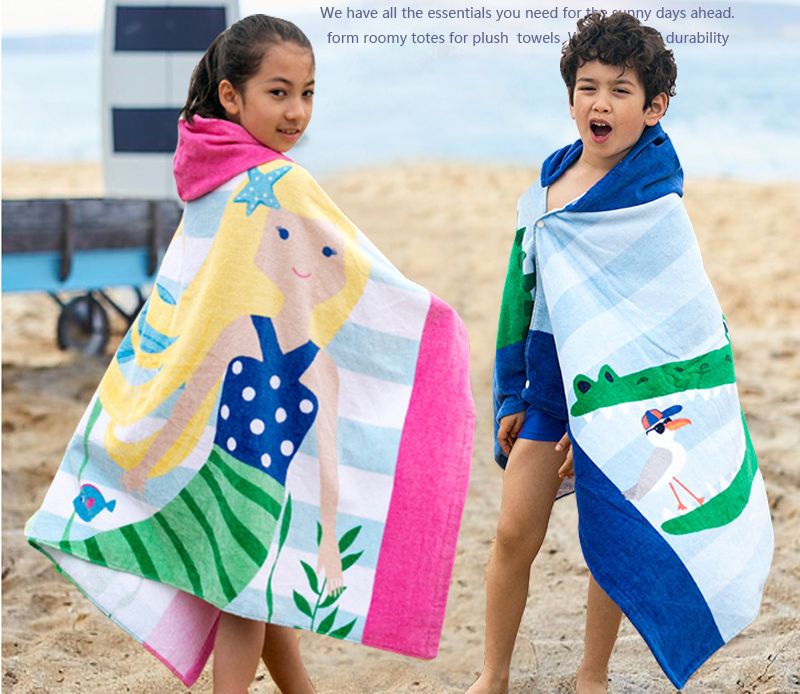 Acheter Serviette De Plage En Coton Pour Enfants Serviette De Plage De Style Europeen Les Enfants Sans Formaldehyde Peuvent Porter Un Drap De Bain En Coton De 28 92 Du Micbedding