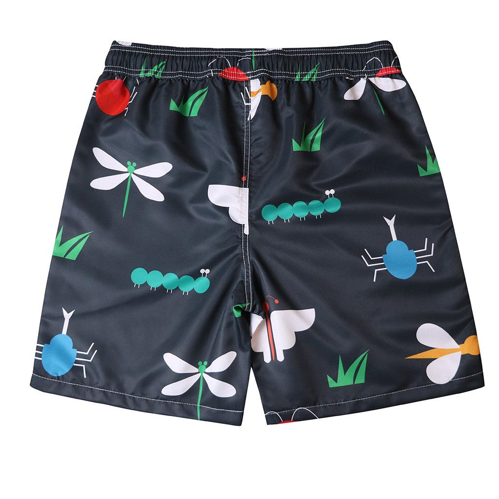 Mens Swim Trunks Quick Dry Beach Swim Shorts Cool Turquoise Cheetah Leopard