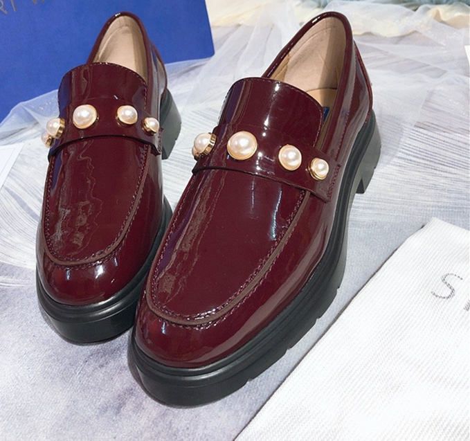 patent loafers womens