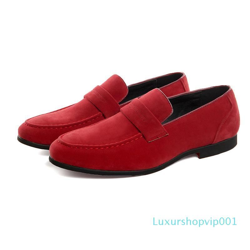red moccasins mens