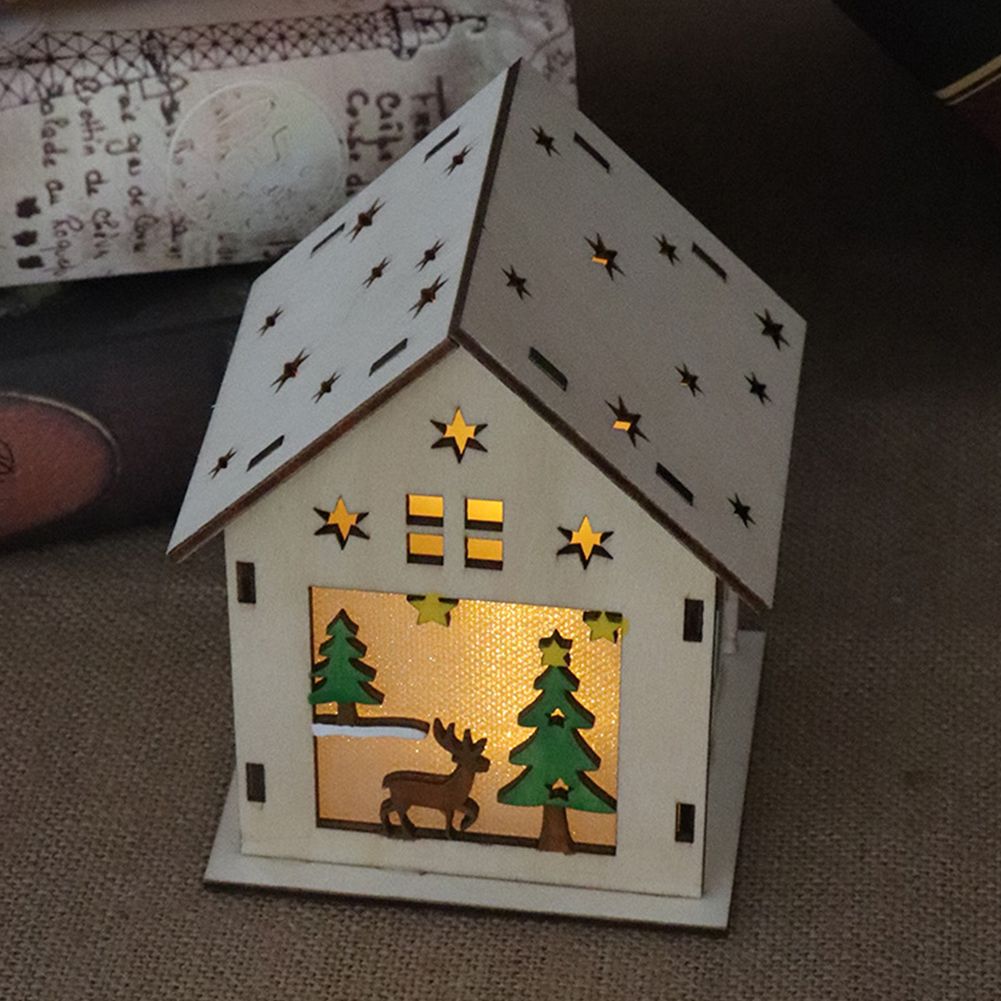 House Light Ornaments Bar Pendant Decors Xmas Gift Diy Mini Cabin