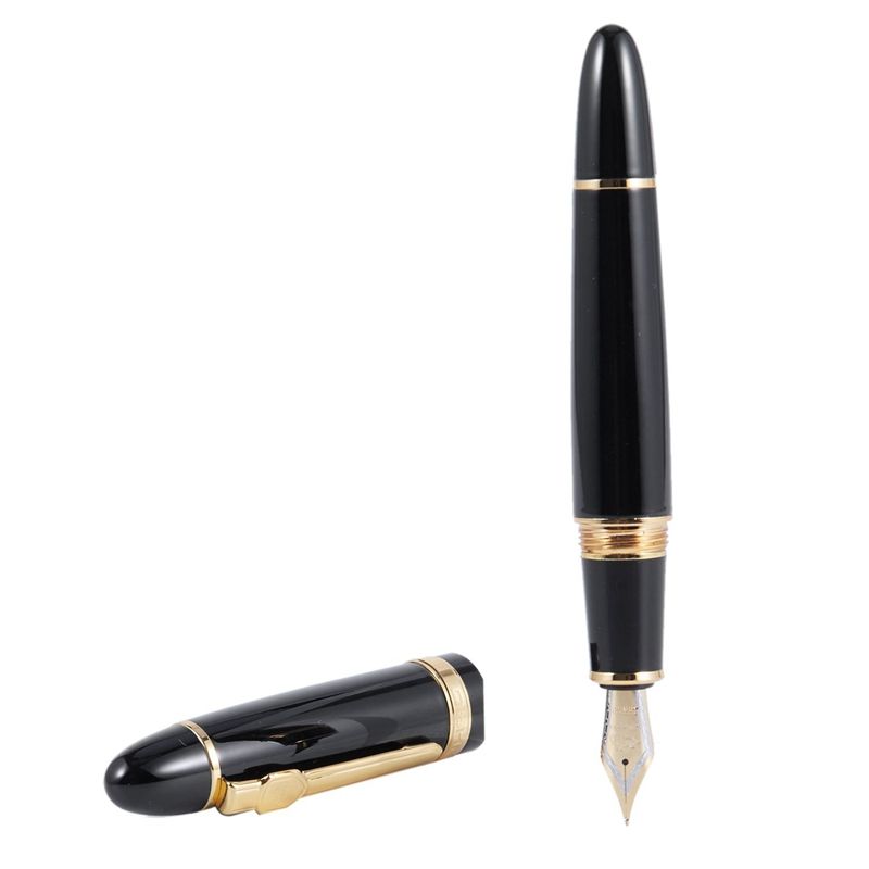 JINHAO 159 18KGP 0.7mm MEDIUM BROAD NIB FOUNTAIN PEN free Office Fountain Pe
