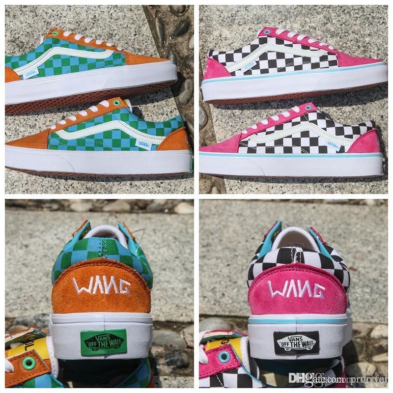 Hende selv Distill syre 2018 Golf Wang Old Skool Checkered Designer Shoes Zapatillas De Deporte  Womens Mens Trainers Pink Green Casual Canvas Sports Sneakers From  Prorival, $89.87 | DHgate.Com