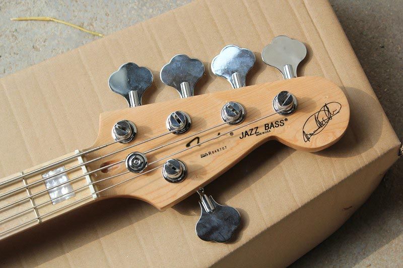 Compra Fábrica De Guitarras Baixo F De Alta Calidad Marcus Miller Firma  Jazz Bass 5 Cuerdas Crema Guitarra Baja Blanca En Stock 15 9 Barato |  Entrega Rápida Y Calidad | Es.Dhgate