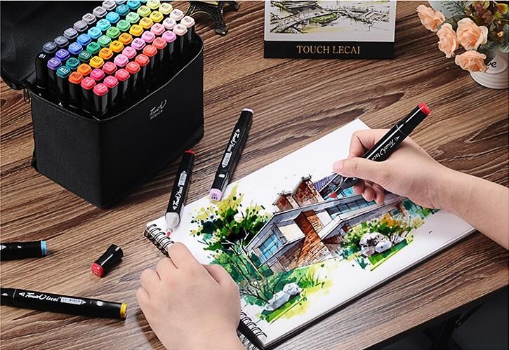 Satin Al 60 Renk Boyama Sanati Mark Kalem Alkol Marker Kalem Karikatur Graffiti Kroki Cift Basli Sanat Copic Isaretleyiciler Tasarimcilar Tl257 21 Dhgate Comda