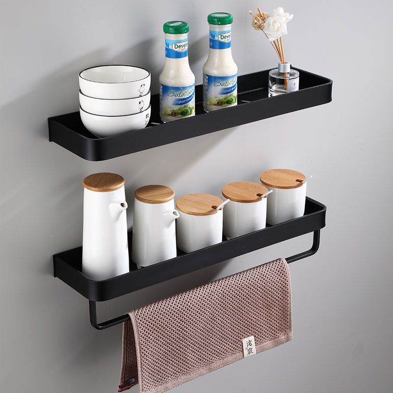 2020 Bathroom Shelf Bath Shower Shelf With Bar Aluminum Black Bathroom Corner Shelf Wall Mounted Satin Kitchen Storage Holder Cx200704 From Qiyuan10 14 42 Dhgate Com