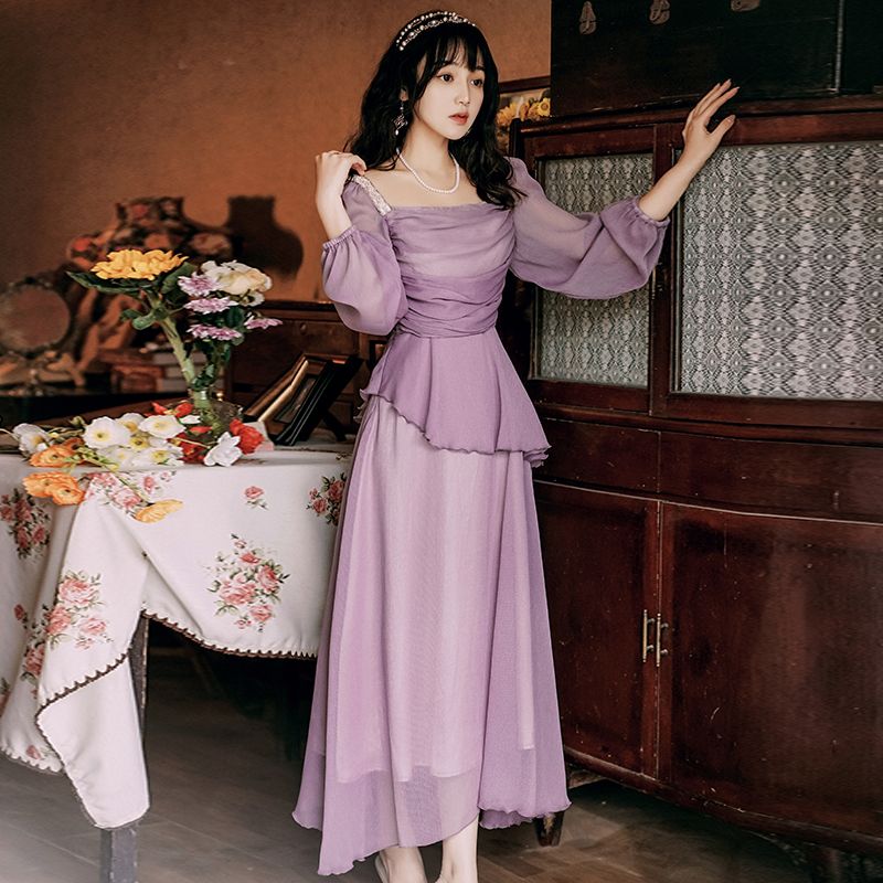 new look long sleeve maxi dress